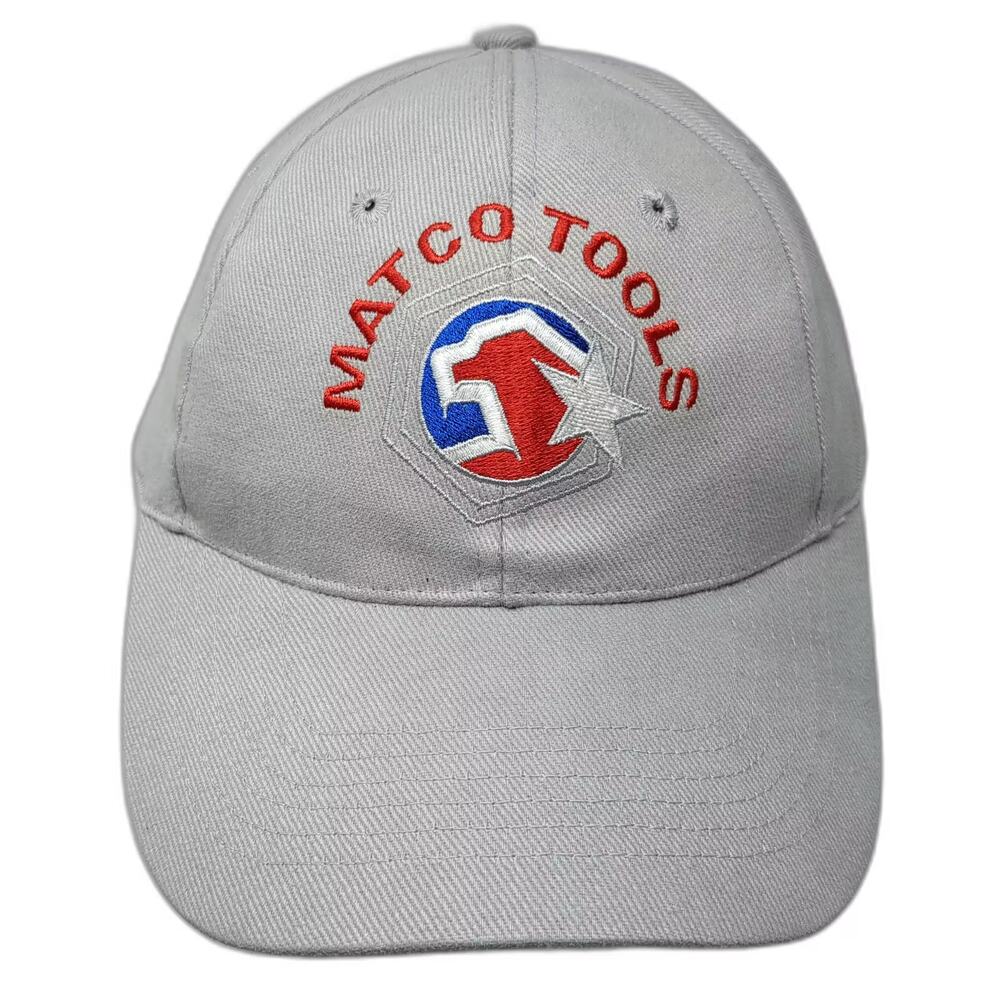 Matco Tools Gray Baseball Cap OS Adjustable Embroidered We're the Source Hat